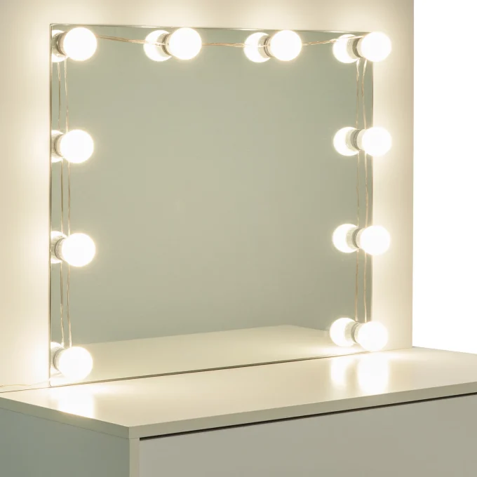 White vanity table